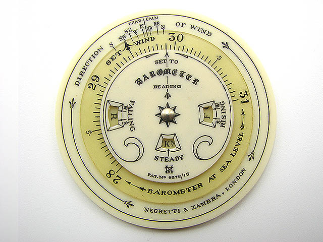 Genuine 1920's Negretti & Zambra pocket weather forecaster